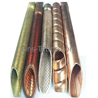خرید DELLOK لوله کم فلک مس با شکاف داخلی برای مبادله گرما و خنک کننده هوا online manufacture