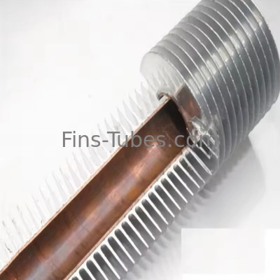 DELLOK لوله بال پایین آلومینیوم آنودیزه 0.5mm انتقال گرما دیوار 8-51mm OD بال های سفارشی برای خنک سازی بهبود یافته