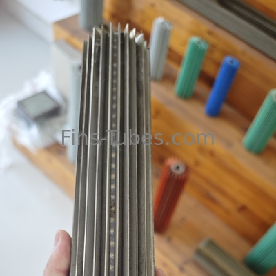 DELLOK کارایی فولاد Fin لوله با 12FPI Min. Pin ارتفاع 10mm لوله های آلومینیومی