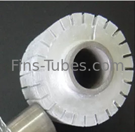 DELLOK جامد Extruded Serrated Alu1050 مبادله گرما Fin لوله ضخامت 0.4mm