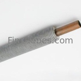 DELLOK آلومینیوم مس فولاد ضد زنگ TP304L 0.4mm لوله Fin جاسازی شده