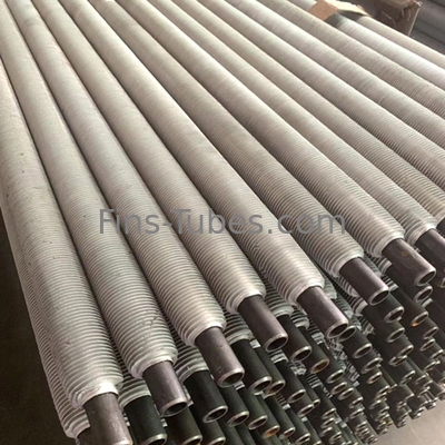 DELLOKHFW لوله برای مبادله گرما 16.5mm Crimped Fin لوله OD19X1.25WT LL نوع Fins لوله رادیاتور با جعبه فاصله A179 SM
